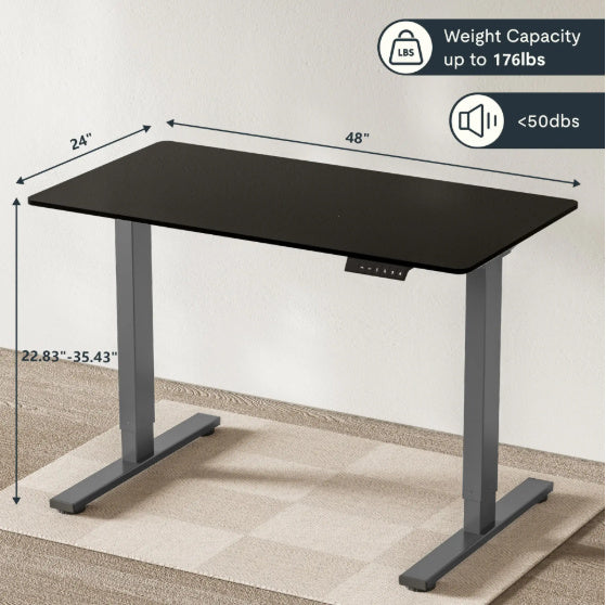 Electric Standing Desk Adjustable Height Desk Home Office Computer Workstation Sit Stand Up Desk