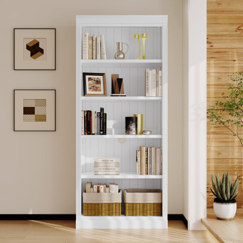 5 Tiers Of Home Decor Bookshelves - White