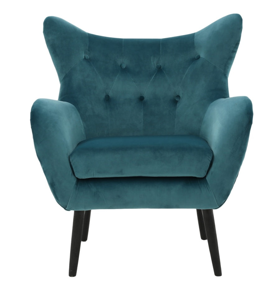 Velvet Teal Arm Chair