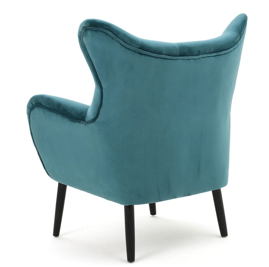 Velvet Teal Arm Chair