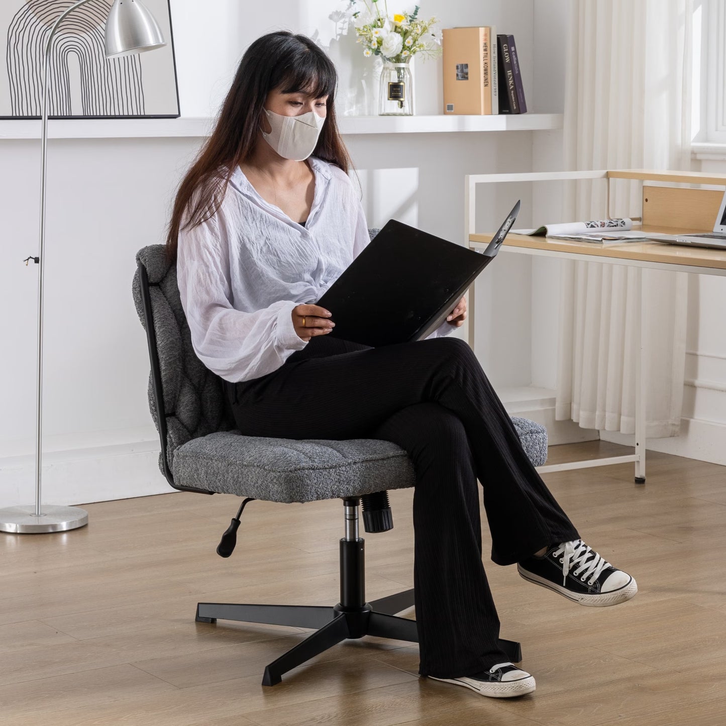 Viral Office Desk Chair No Wheels